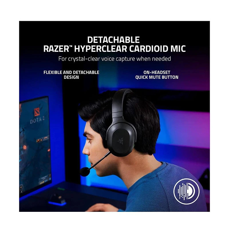 Razer Barracuda X Wireless Gaming Headset Bluetooth Usb-c Multi-Platform Low Latency RZ0404430100