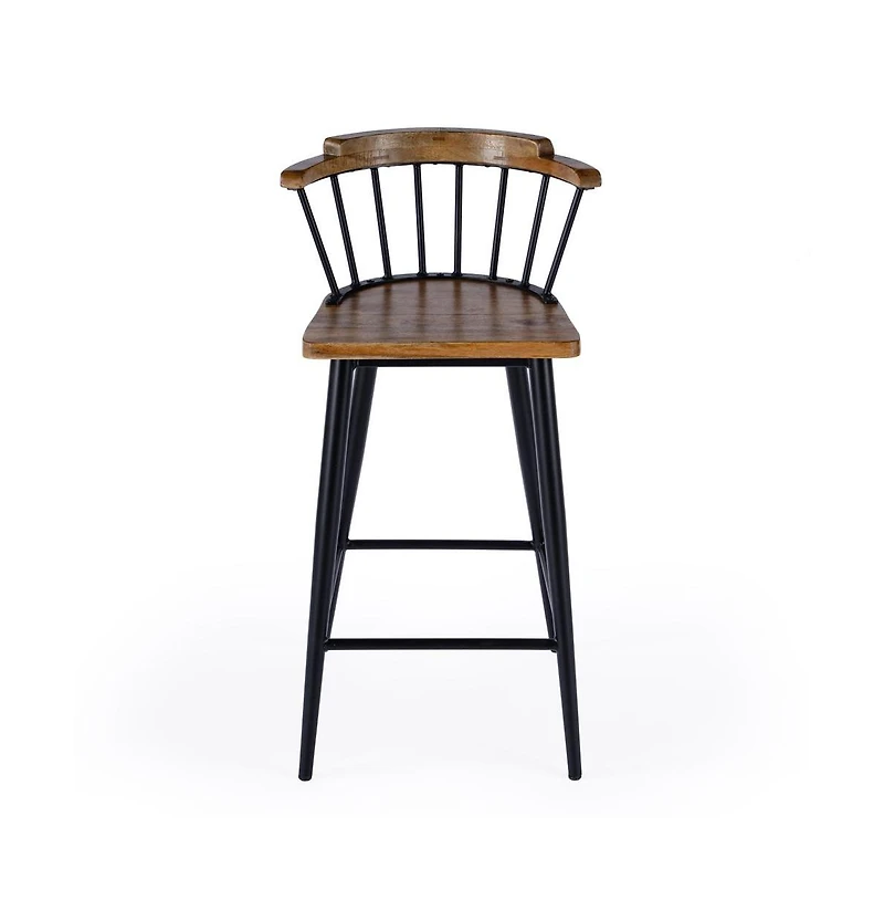 Butler Specialty Merrick Wood and Iron Spindle Bar Stool