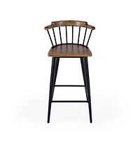 Butler Specialty Merrick Wood and Iron Spindle Bar Stool