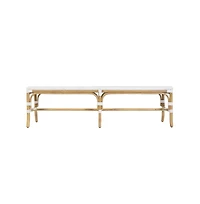 Butler Specialty Laguna Rectangular Rattan Backless Accent Bench