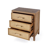 Butler Specialty Mesa Cane and Solid Wood 3 Drawer Chest