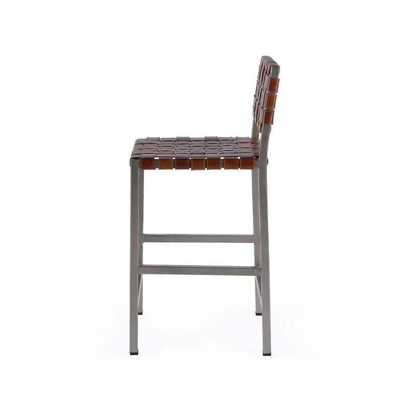 Butler Specialty Bromley Iron and Leather Counter Stool