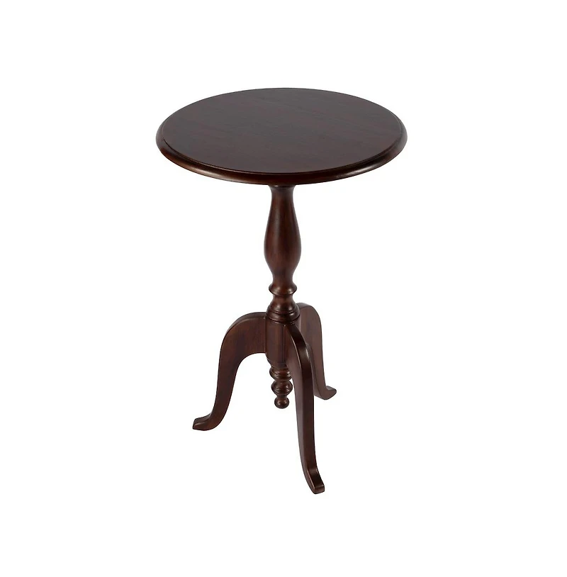Butler Specialty Tia 18 in. W Round Wood Pedestal Side Table