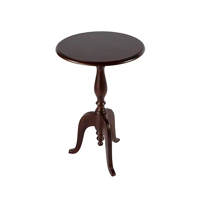 Butler Specialty Tia 18 in. W Round Wood Pedestal Side Table