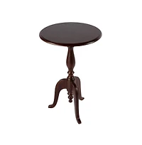 Butler Specialty Tia 18 in. W Round Wood Pedestal Side Table