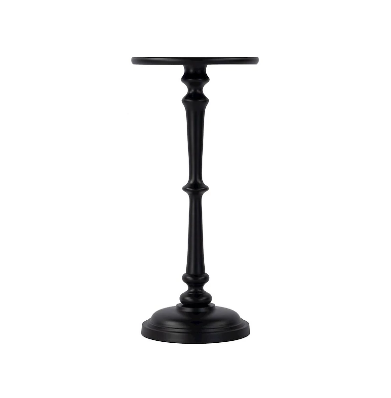 Butler Specialty Alisa 10 in. W Round All Metal Pedestal Base End Table