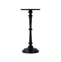 Butler Specialty Alisa 10 in. W Round All Metal Pedestal Base End Table