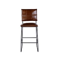 Butler Specialty Niles Leather and Iron Bar Stool