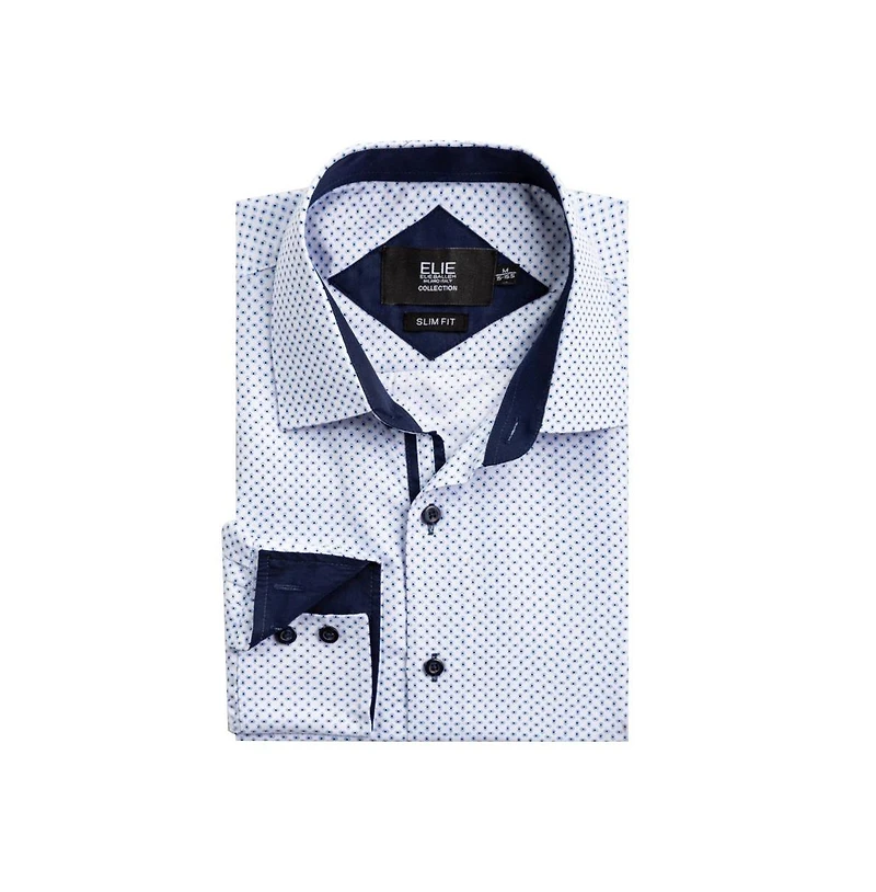 Elie Balleh Men's Slim Fit Micro Ditsy Button-Down Shirt