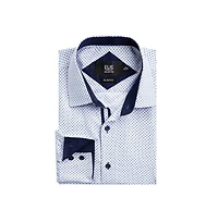 Elie Balleh Men's Slim Fit Micro Ditsy Button-Down Shirt