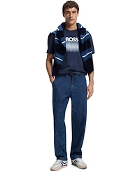 Boss by Hugo Men's Cotton-Jersey Logo Print T-Shirt