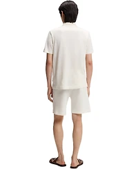 Boss by Hugo Men's Cotton Silk Zip-Neck Polo Shirt