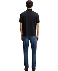 Boss by Hugo Men's Double B Monogram Mercerized-Cotton Polo Shirt