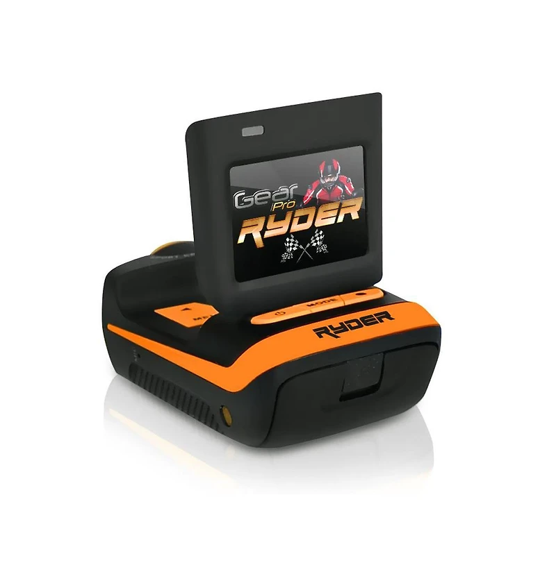 GearPro Ryder Hd Video, 16MP Photos, Waterproof Case, 1.5 inch Lcd, 360 Rotating Lens, Anti-Shake, Hdmi, Remote Control, 2-Hour Battery Life