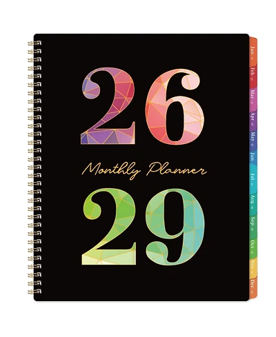 Gnuadz 2026-2029 Monthly Planner 3 Year Calendar Colorful Tabs Pocket