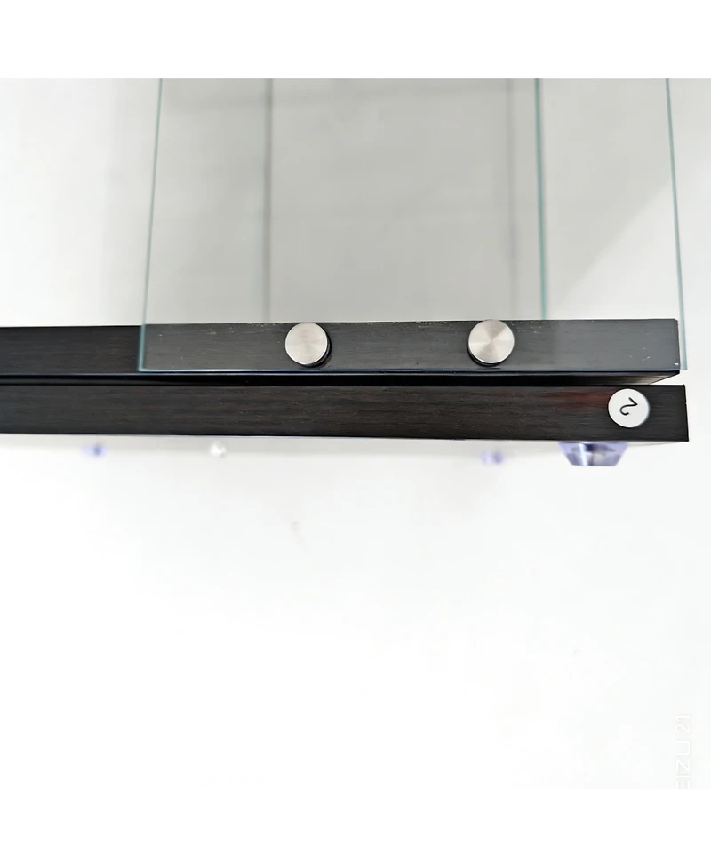 Streamdale Furniture 3-Layer Rotatable Display Cabinet with Remote Light