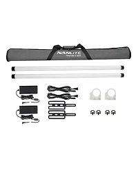 NanLite PavoTube Ii 30XR 4' 36W Rgbww Led Pixel Tube 2-Light Kit with Built-In Crmx