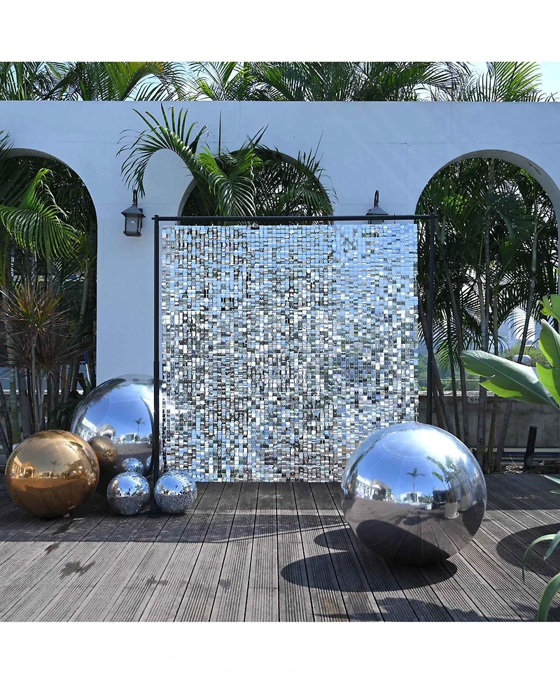 Yescom 32 inch Inflatable Mirror Ball Giant Disco Balloon Decoration