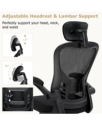 Slickblue Adjustable Height Ergonomic Mesh Office Chair for Home and Work Study Use