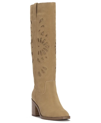 Lucky Brand Women's Adana Tall Chopout Block Heel Boots