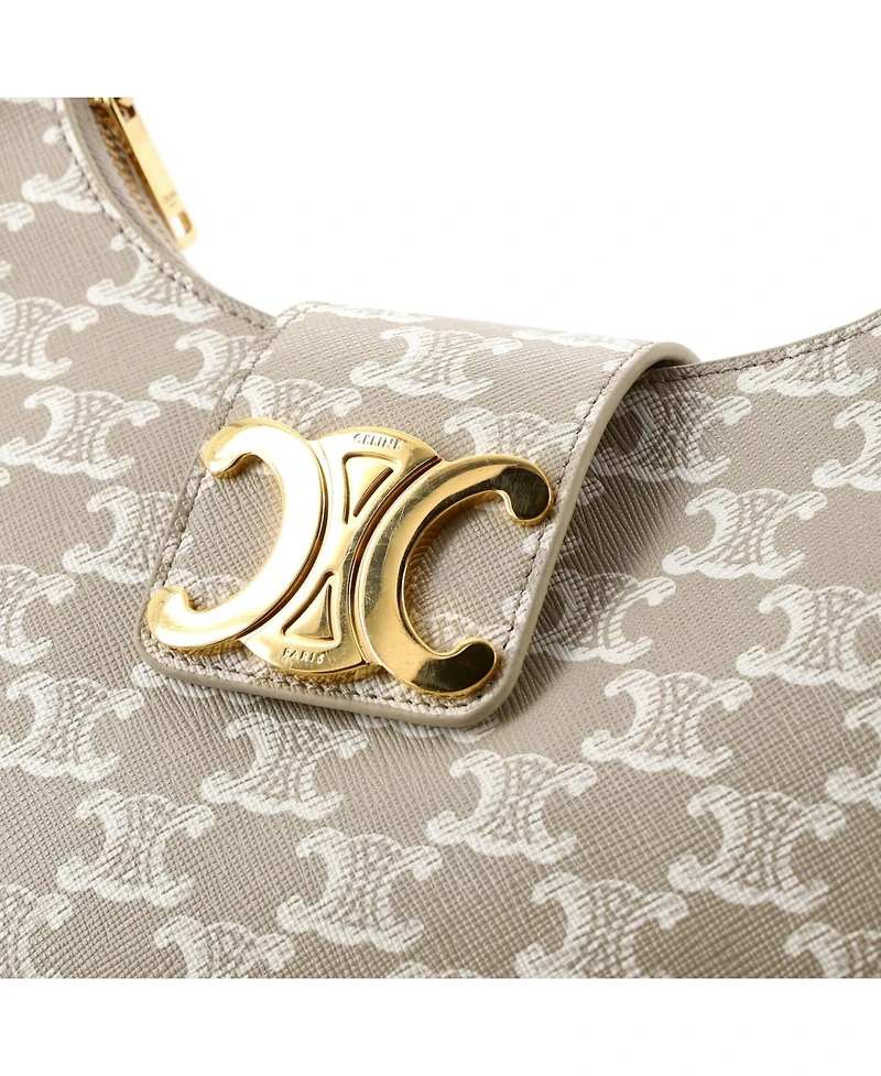 Pre-Owned Celine Ava Triomphe Bag Triomphe Coated Canvas