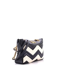 Pre-Owned Gucci Medium Gg Marmont Chain Tote Matelasse Leather