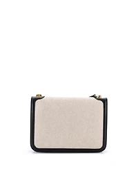 Pre-Owned Saint Laurent Medium Carre Satchel Canvas with Leather