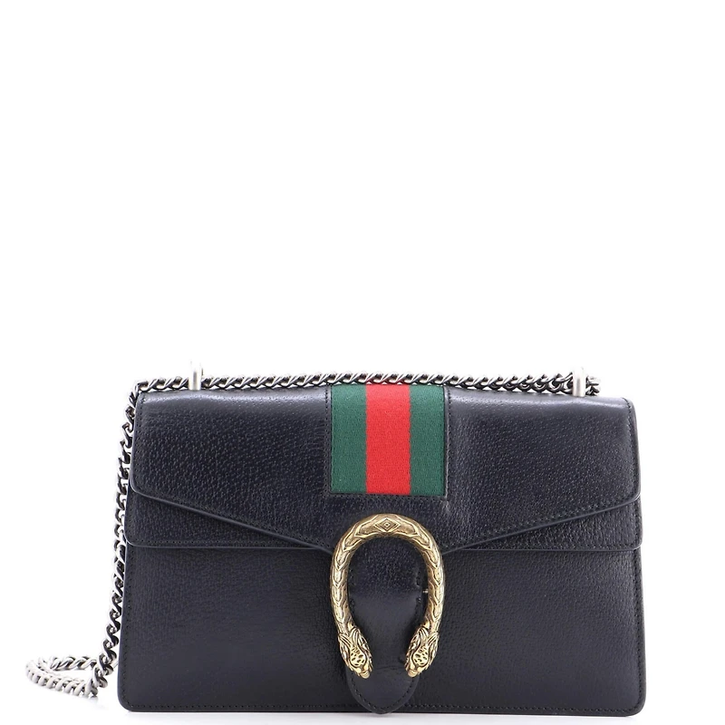 Pre-Owned Gucci Small Web Dionysus Bag Leather