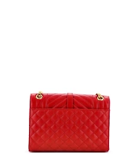 Pre-Owned Saint Laurent Medium Classic Monogram Envelope Satchel Mixed Matelasse Leather
