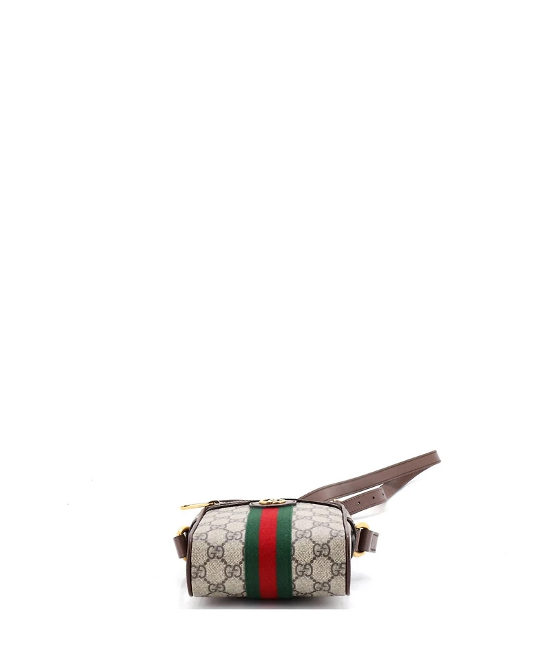 Pre-Owned Gucci Mini Ophidia Messenger Bag Gg Coated Canvas