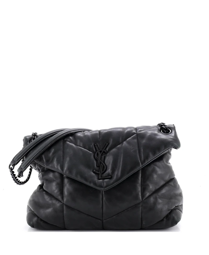 Pre-Owned Saint Laurent Medium Loulou Puffer Shoulder Bag Quilted Leather