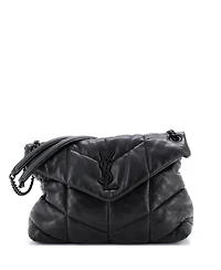 Pre-Owned Saint Laurent Medium Loulou Puffer Shoulder Bag Quilted Leather