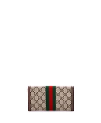 Pre-Owned Gucci Ophidia Continental Wallet Gg Coated Canvas