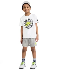 Nike Boys' 4-7X T-Shirt and French Terry Shorts, 2-Piece Set