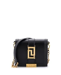 Pre-Owned Versace Mini Greca Goddess Wallet on Chain Leather