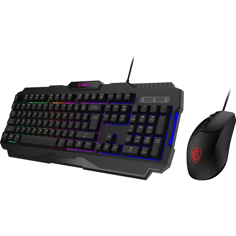 Msi Forge GK100 Combo Rgb Wired Gaming Keyboard and Mouse