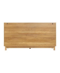 Streamdale Furniture 60" 6-Drawer Wave Front Dresser and Tv Stand