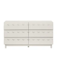 Streamdale Furniture 60" 6-Drawer Wave Front Dresser and Tv Stand