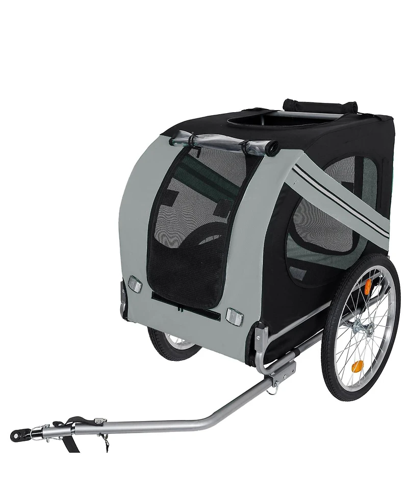 Streamdale Furniture Large Folding Dog Bike Trailer Capacity All-Terrain Pet Carrier