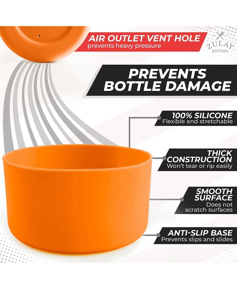 Silicone Protector Boots for Wide and Narrow Mouth Water Bottles