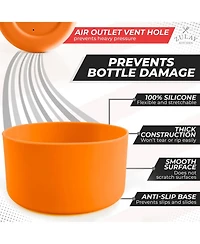 Silicone Protector Boots for Wide and Narrow Mouth Water Bottles