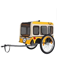 Streamdale Furniture Large Folding Dog Bike Trailer Heavy-Duty Steel Frame