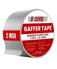 5 Core Gaffers Tape 2 Inch 30 Yards Professional Pro Gaff Tape Non Reflective Water Resistant