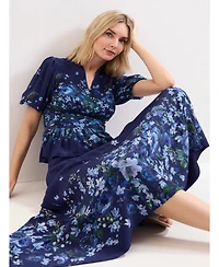 Phase Eight Women's Safa Puff Sleeve Floral Blouse