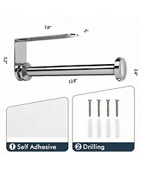 Yigii Stainless Steel One-Handed Paper Towel Holder with Damping Function for Kitchen