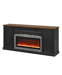 Streamdale Furniture 3-Piece Electric Fireplace Entertainment Center for TVs Up to 70"