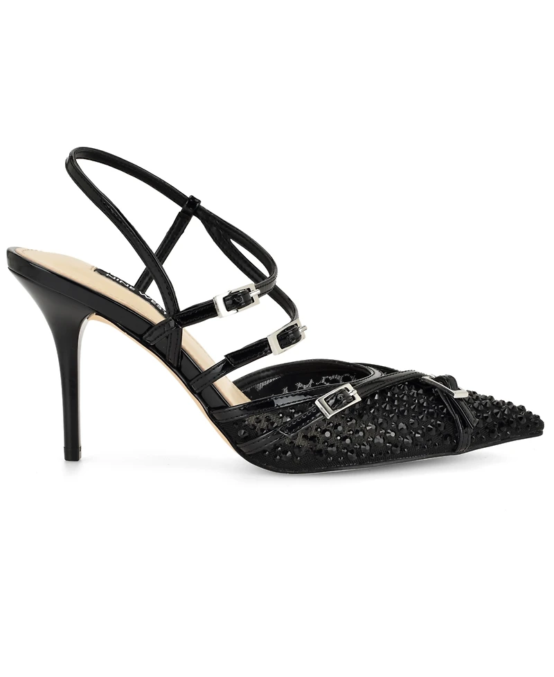 Nine West Women's Pertee Embellished Strappy Stiletto Pumps