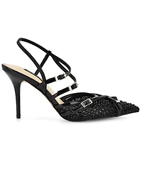 Nine West Women's Pertee Embellished Strappy Stiletto Pumps