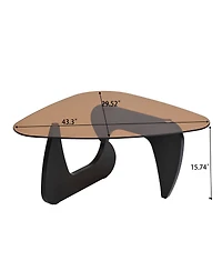 Streamdale Furniture Small Farmhouse Mid-Century Modern Wood Coffee Table