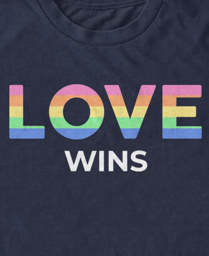 Design By Humans Men's Love Wins Short-Sleeve T-Shirt